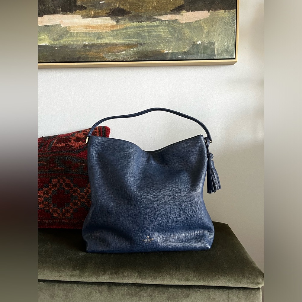Kate Spade ♠️ Orchard Street Large Natayla - Hobo Shoulder Bag - Navy blue